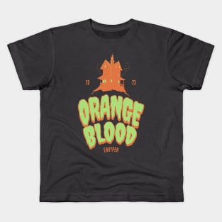 Enhypen orange blood dark blood two moon engene | Morcaworks Kids T-Shirt